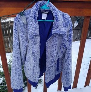 Patagonia Girls M 10 Blue Full Zip No Hood